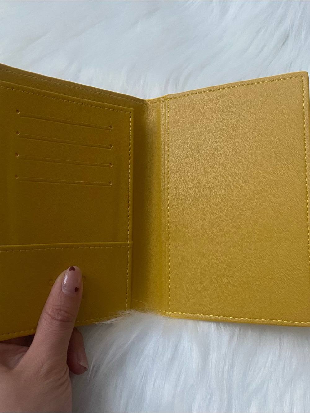 Yellow Patterned Passport Holder - Picture 5 of 5